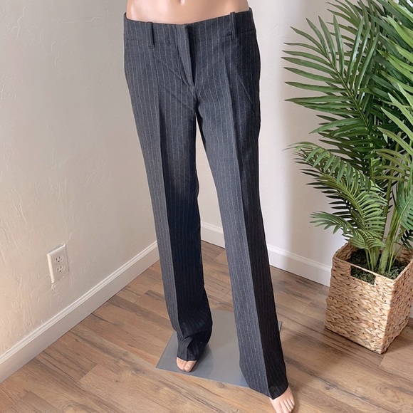 Theory Wool Pinstripe Suitable Pants Sz 6 - Picture 3 of 16